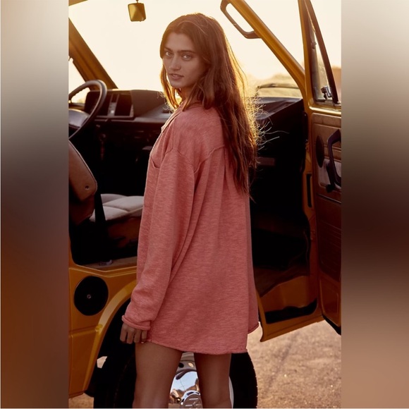 Free People Beach Zuma Sweater Set Savannah Red (Coral) Size XL - Picture 2 of 12